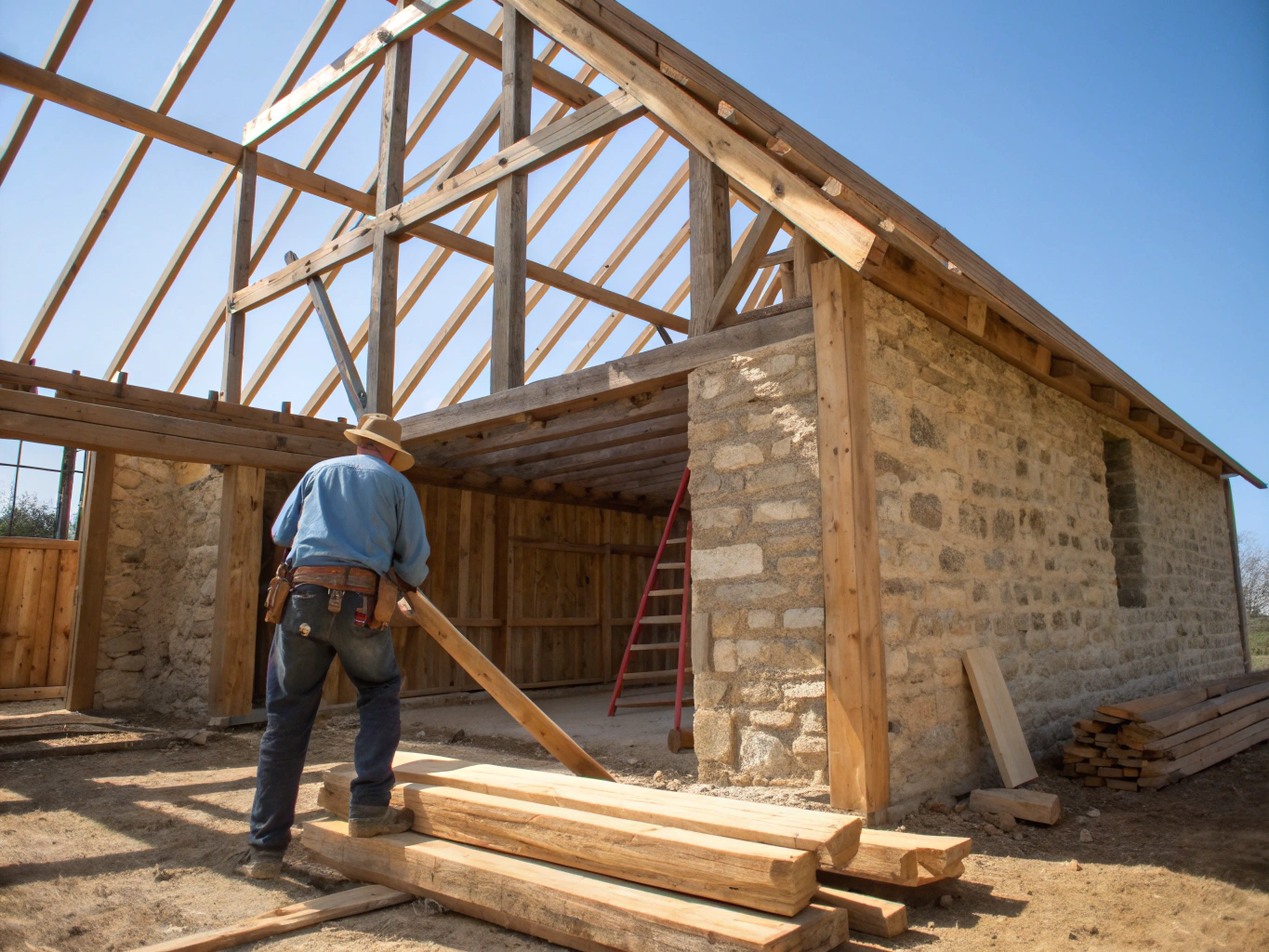 FrameLogic timber framing craftsmanship and solid structural post installations