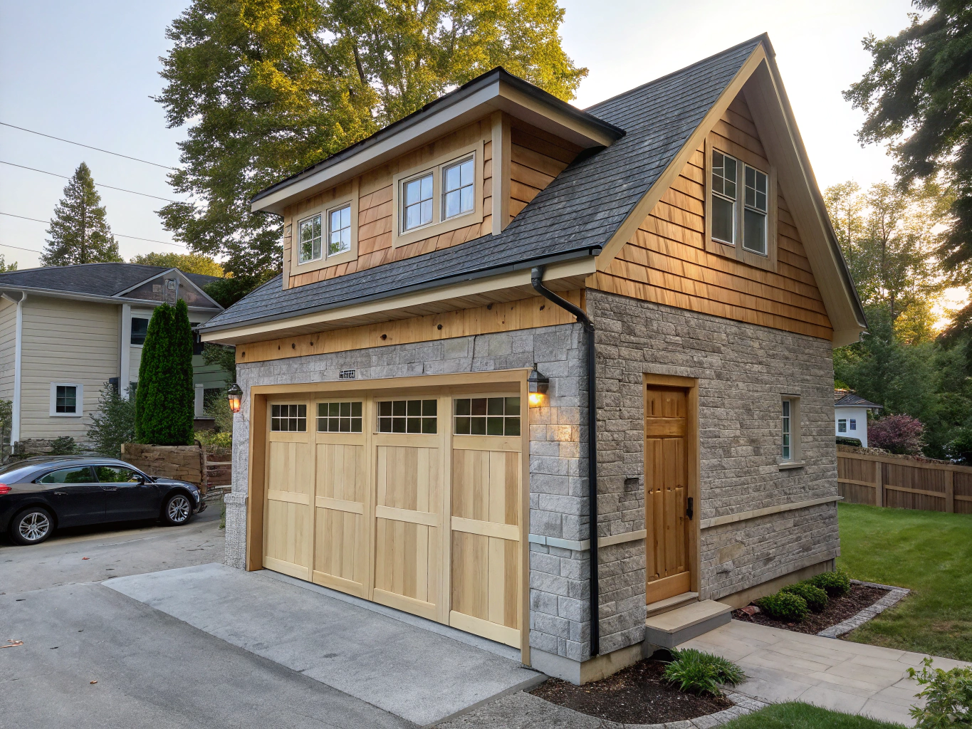 Suburban hobby workshop and garage in Central Indiana
